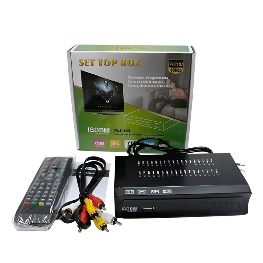 Sintonizador Decodificador Digital 1080p top boxT