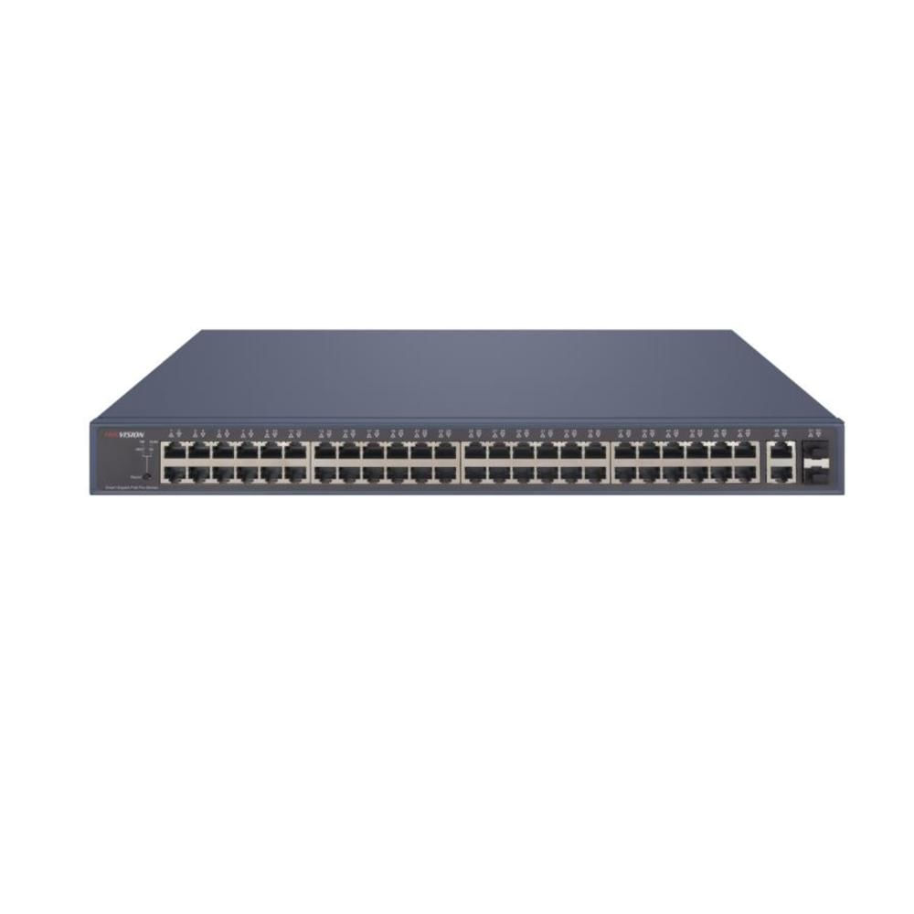 Switch Administrable Hikvision DS-3E1552P-SI 48 Puertos PoE Gigabit - 2 RJ45 - 2 SFP 470W