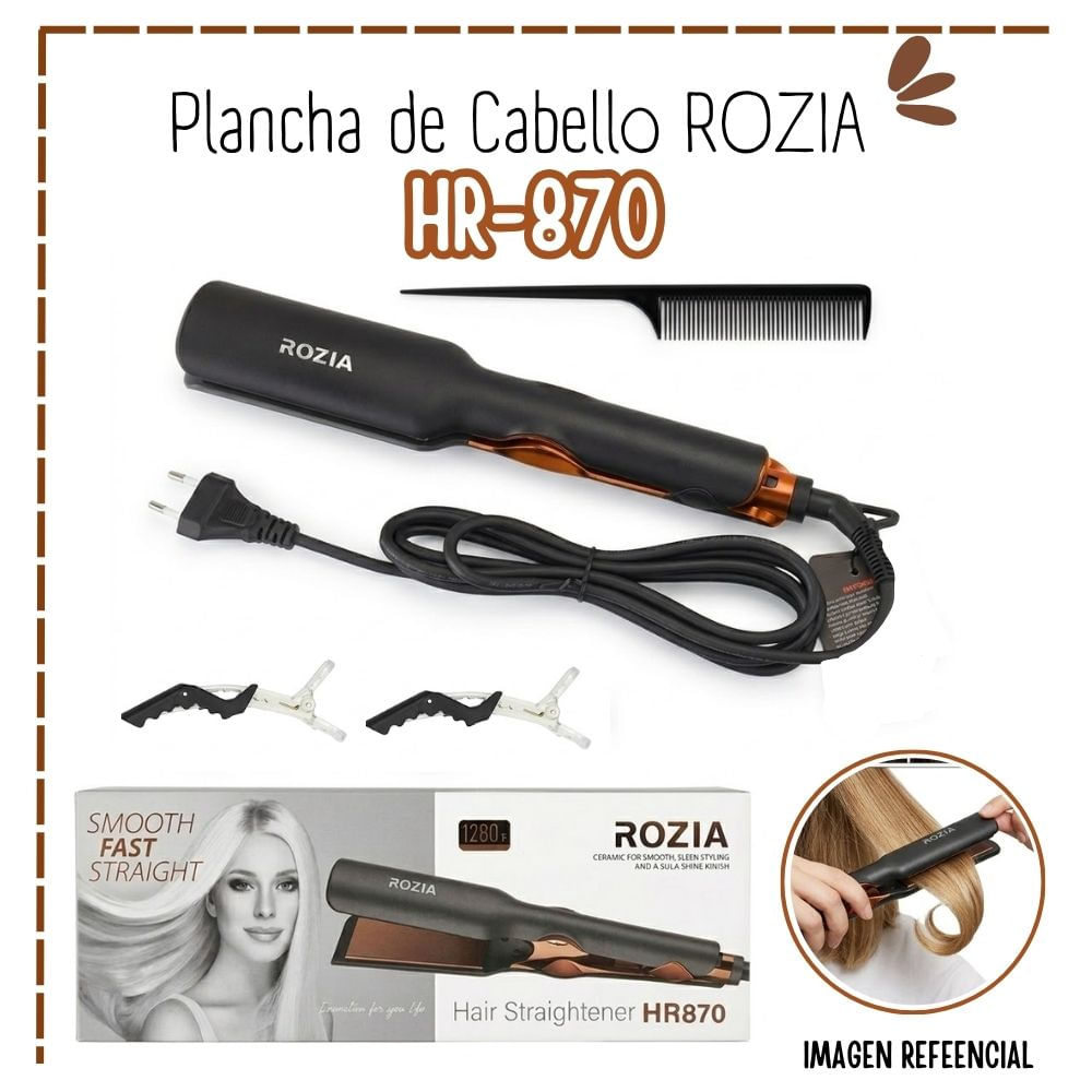 Plancha Alisadora de Cabello ROZIA HR-870