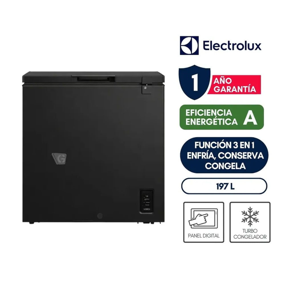 Congelador Horizontal Electrolux 197L Inverter con Función Turbo EFH20S5P5AB