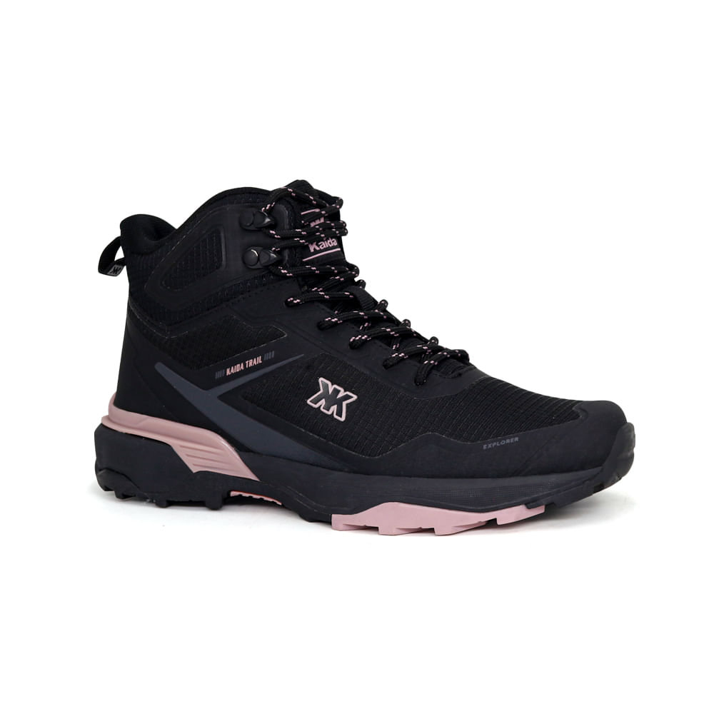 Botines Outdoor Mujer KAIDA 2610-M26Q2 NEGRO-ROSA 39
