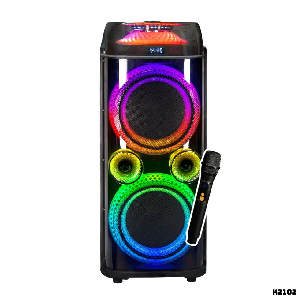 PARLANTE KASSEL CON BATERIA 40W RMS 1 MICROFONO - K2102