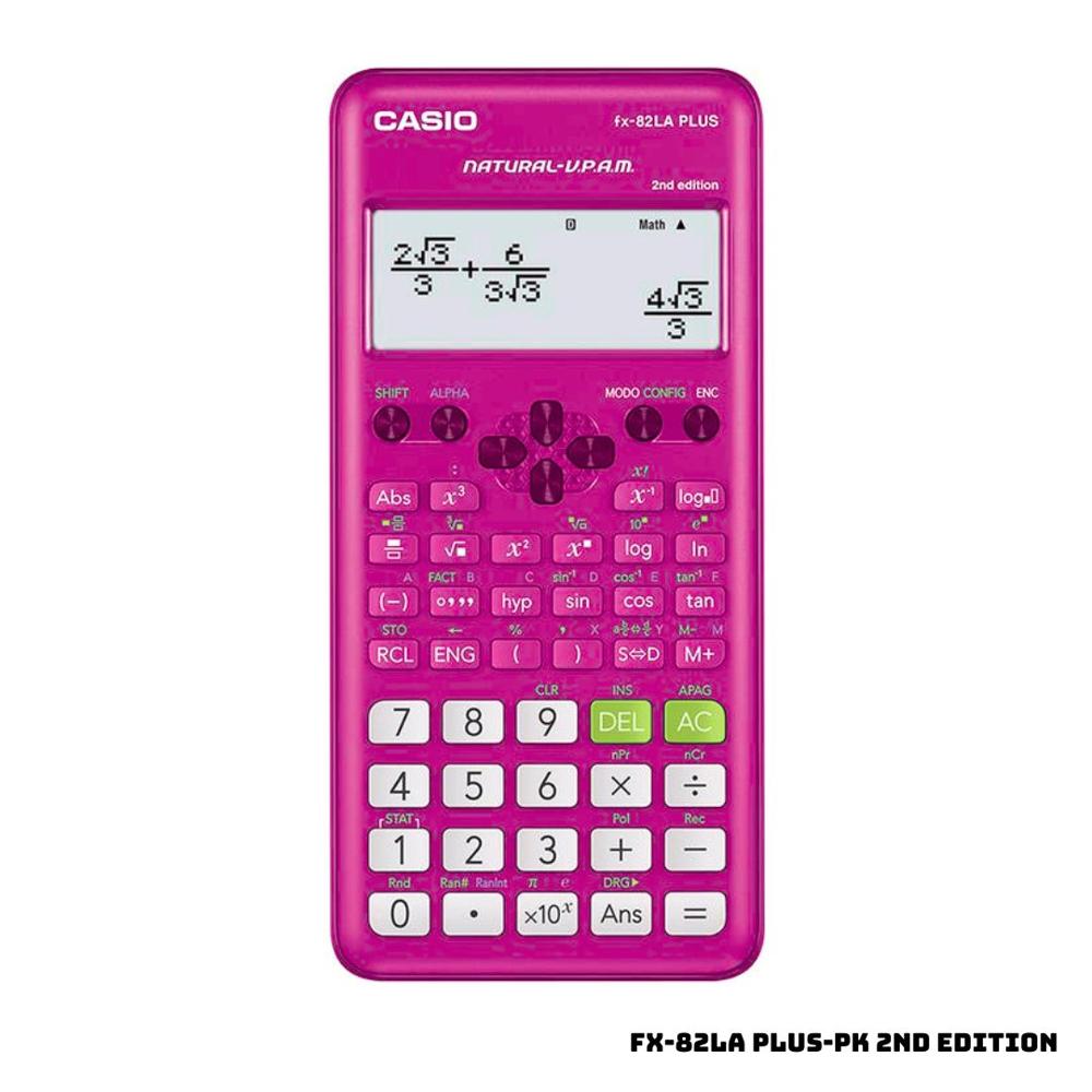 CALCULADORA CIENTIFICA CASIO FX-82LA PLUS-PK 2ND EDITION - ROSADO