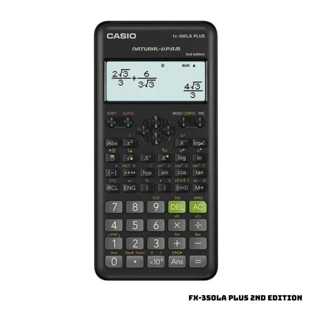 CALCULADORA CIENTIFICA CASIO FX-350LA PLUS 2ND EDITION - NEGRO