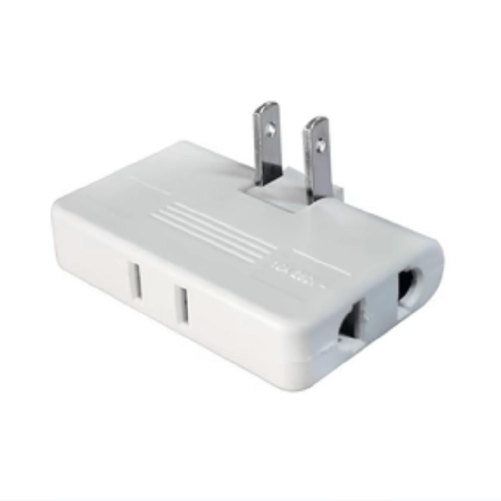 Adaptador Enchufe Triple Giratorio XD-608-FW OPALUX