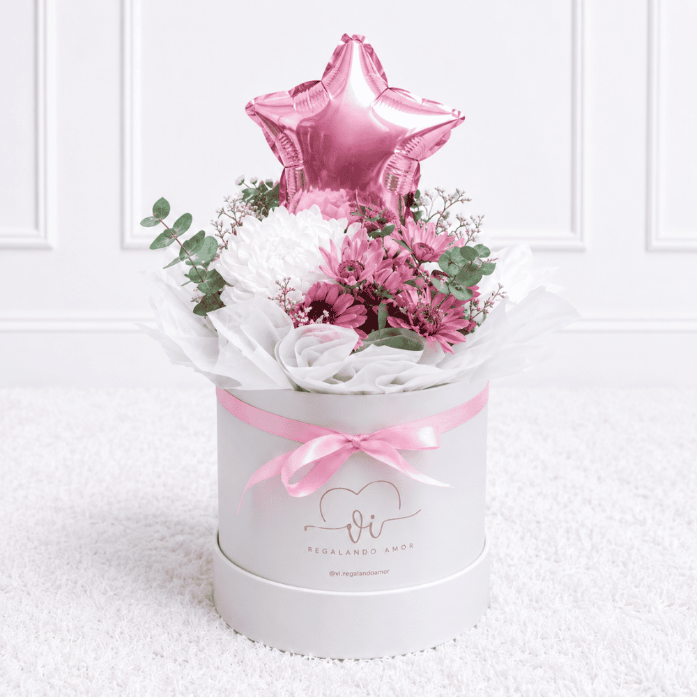 Box Aveline - Mini box de flores variadas