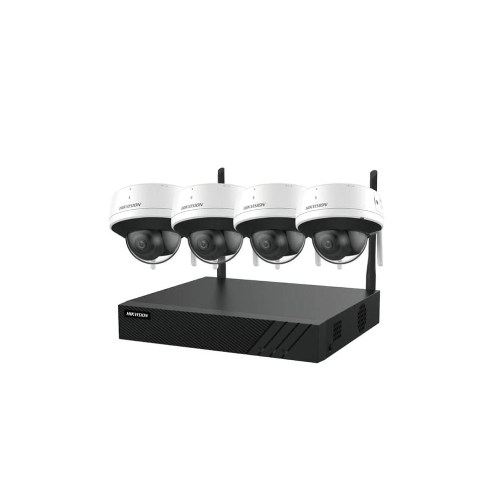 EASYLINK KIT WiFi 6 Hikvision HK-NK844WDH NVR 8CH CON 4 Cámaras Domo 4MP WiFi