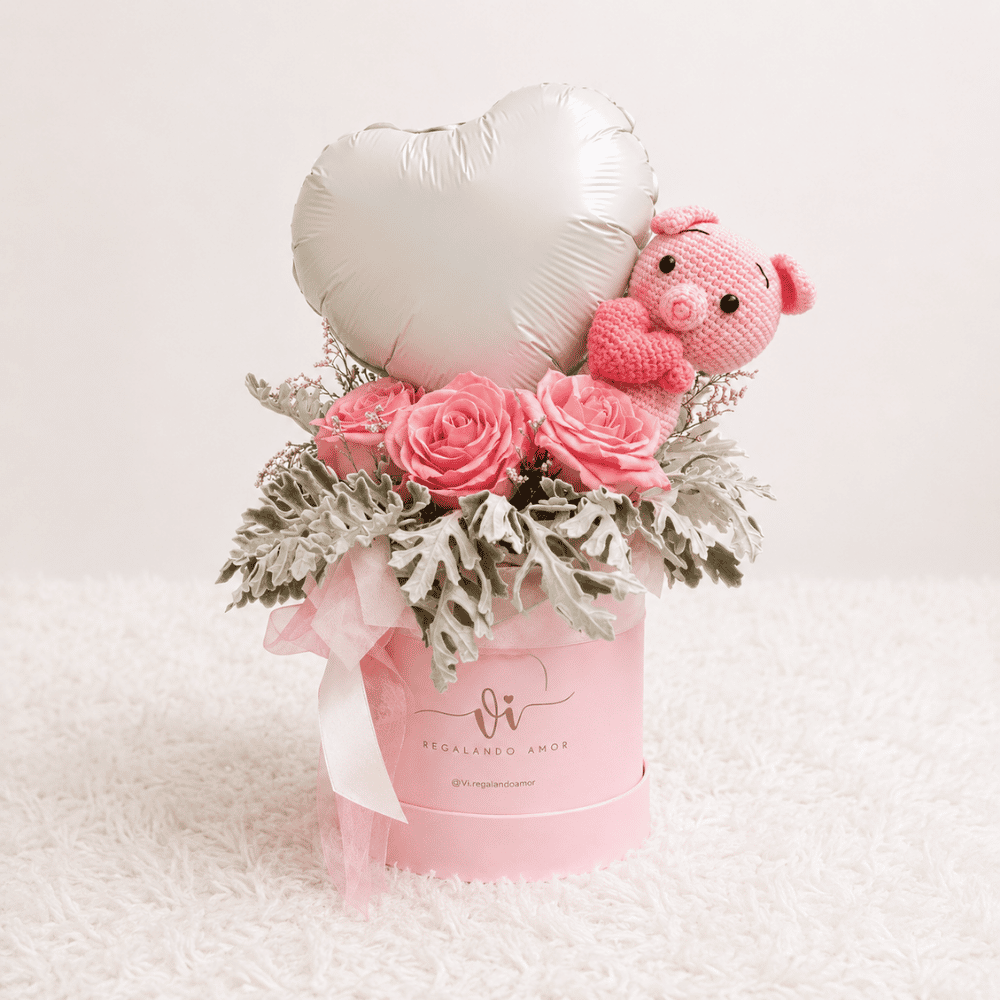 Box Arlethe Pink con Cerdito Enamorado