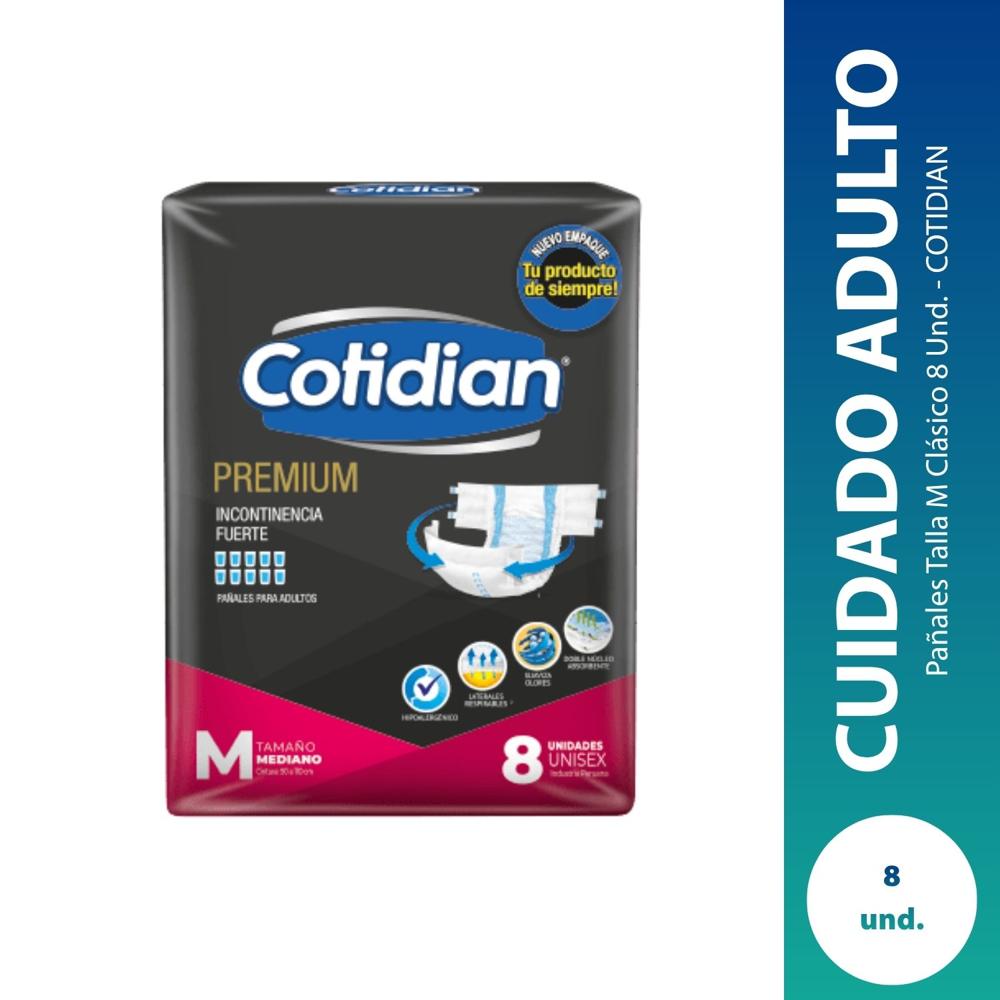 Pañales Talla M Premium 8 Und. - COTIDIAN