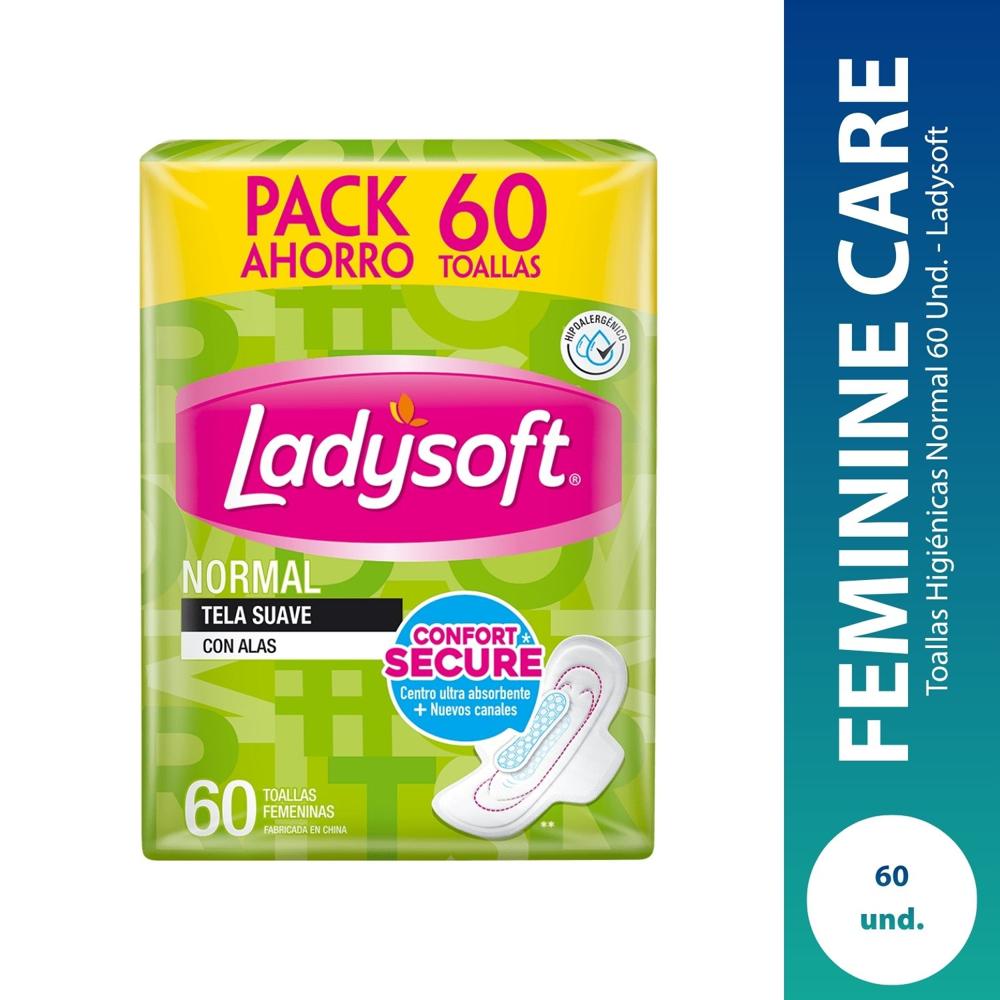 Toallas Higiénicas Normal 60 Und. - Ladysoft