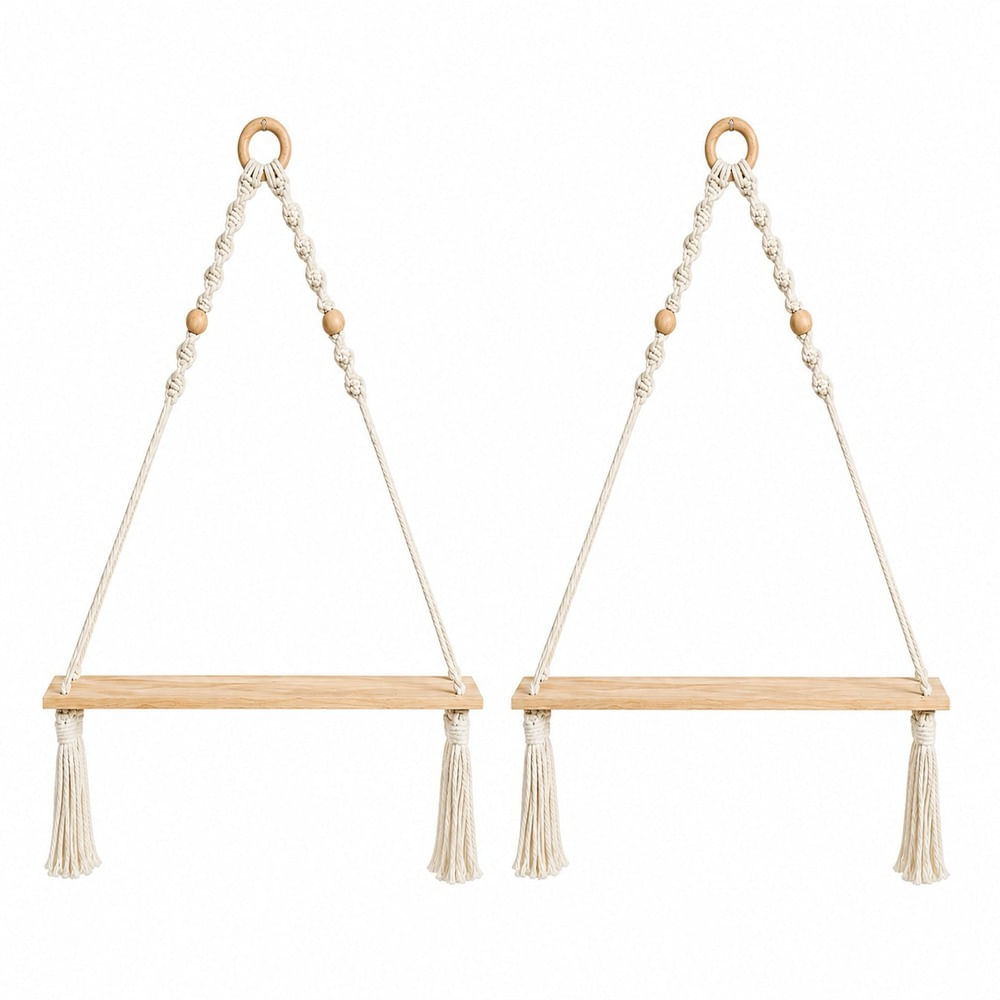 Set de 2 Estantes Decorativos Zalmohadas Boho Harmony 60x35 cm