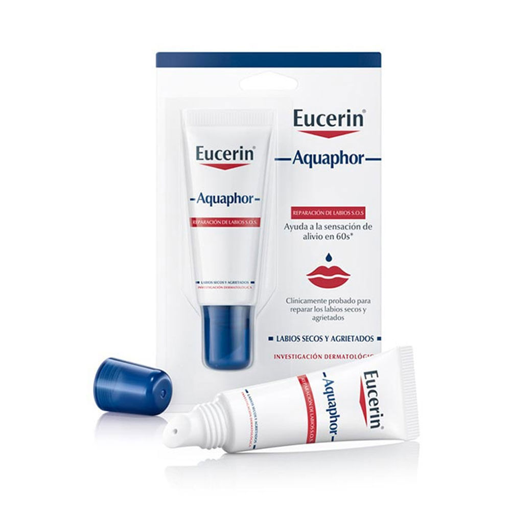 Bálsamo reaparador de labios Eucerin Aquaphor SOS 10 ml