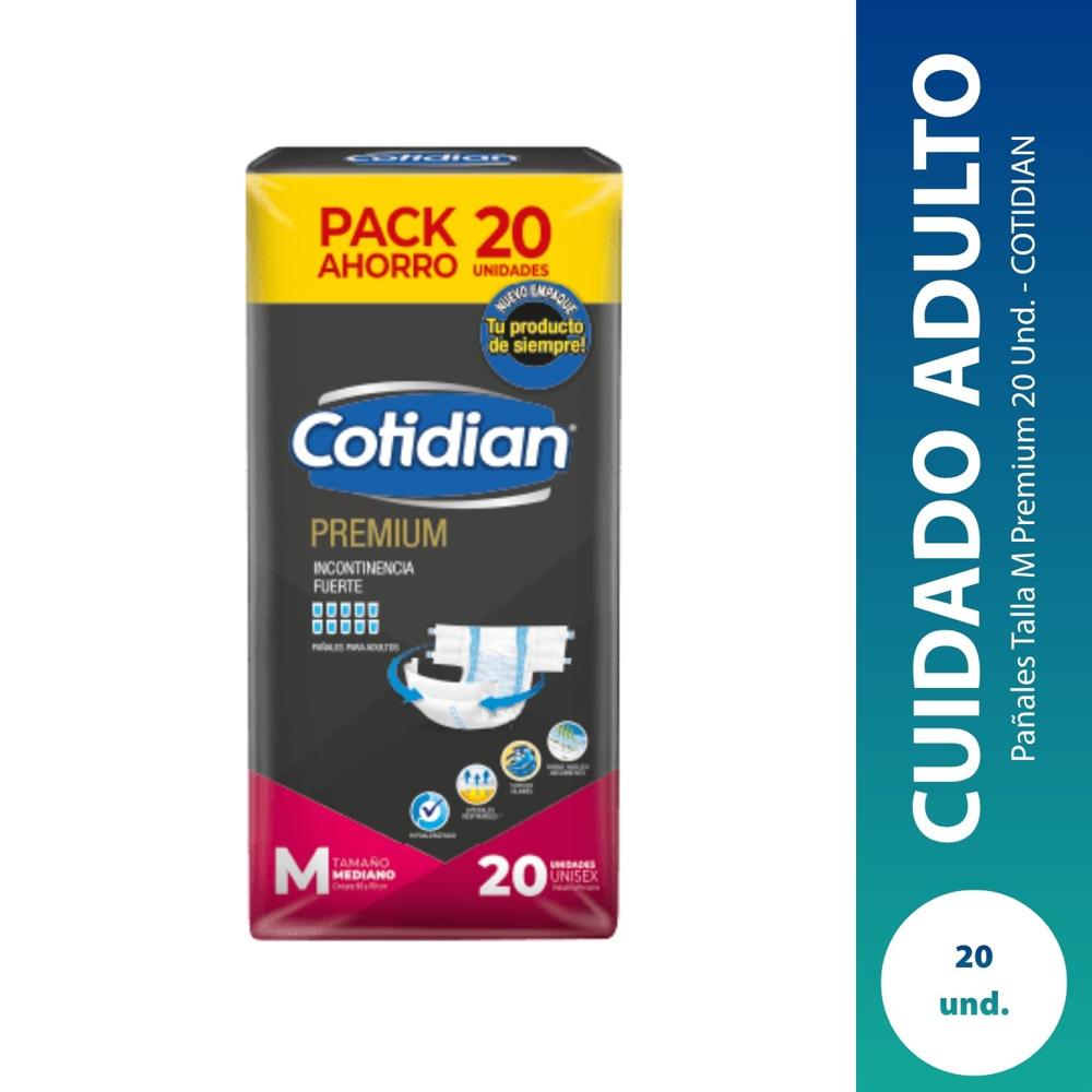 Pañales Talla M Premium 20 Und. - COTIDIAN