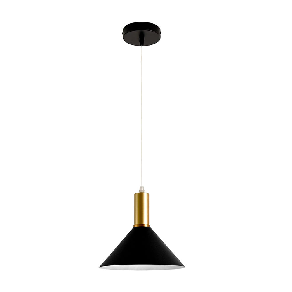 Lámpara Colgante Delta E27 Max 40w Bk D25x25x120cm Lightech