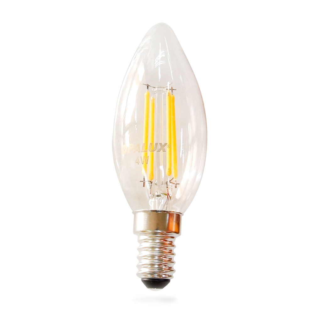 Foco vintage C35 4w 3000k 185-265v E14 Opalux