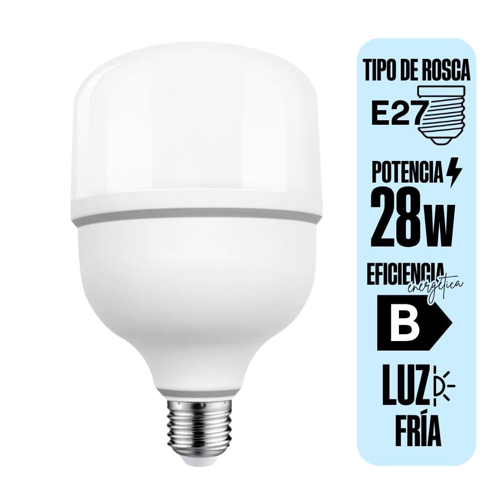 Foco LED High Power E27 28W Luz Fría Orange