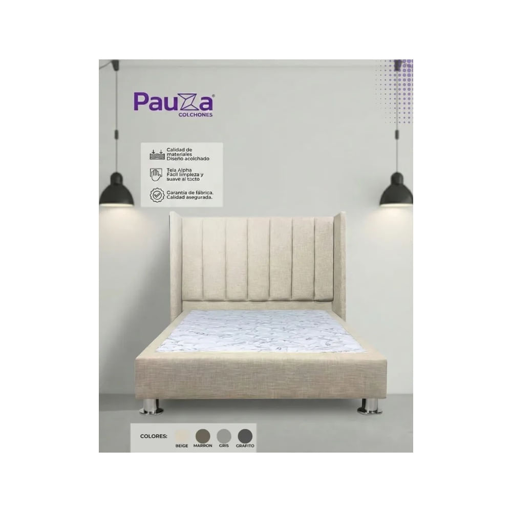 DORMITORIO PREMIUM LINEAL 2 PLZ BEIGE Beige