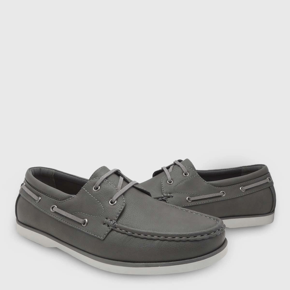 Zapatos Casuales Hombre Navigata Remar2 Grafito Con Cordones