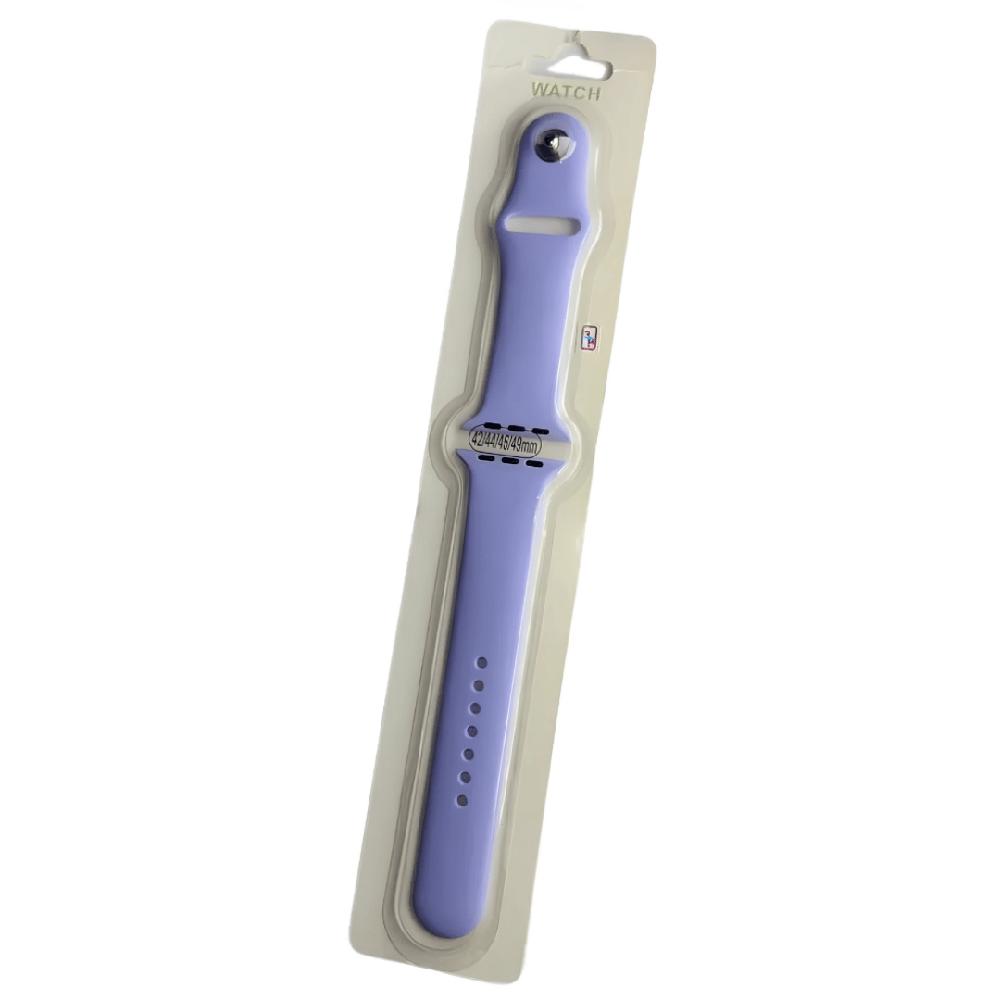 CORREA SILICONA PARA APPLE DE 42 MM AL 49 MM LILA