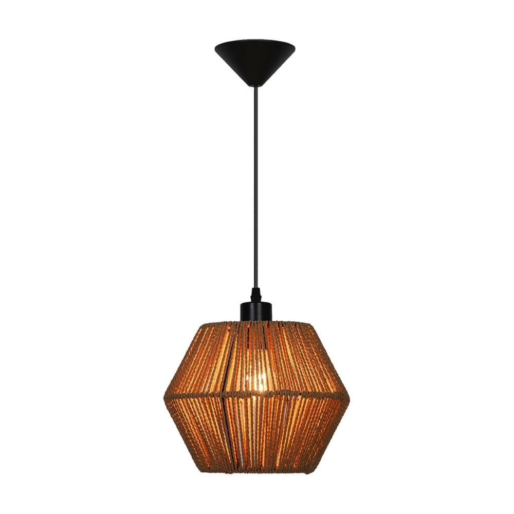 Lámpara Colgante Orange Mini Bondi 1 Luz E27 Soga