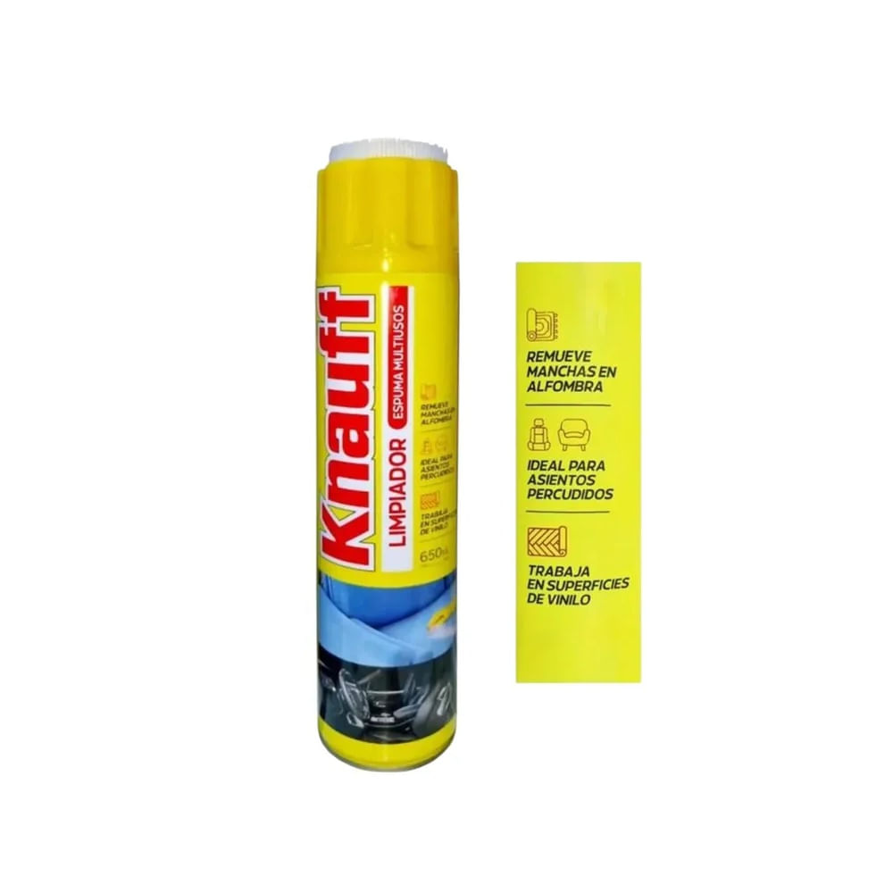 Limpiador de Tapiz y Alfombra Krafft Espuma Multiuso 650 ml Multicolor