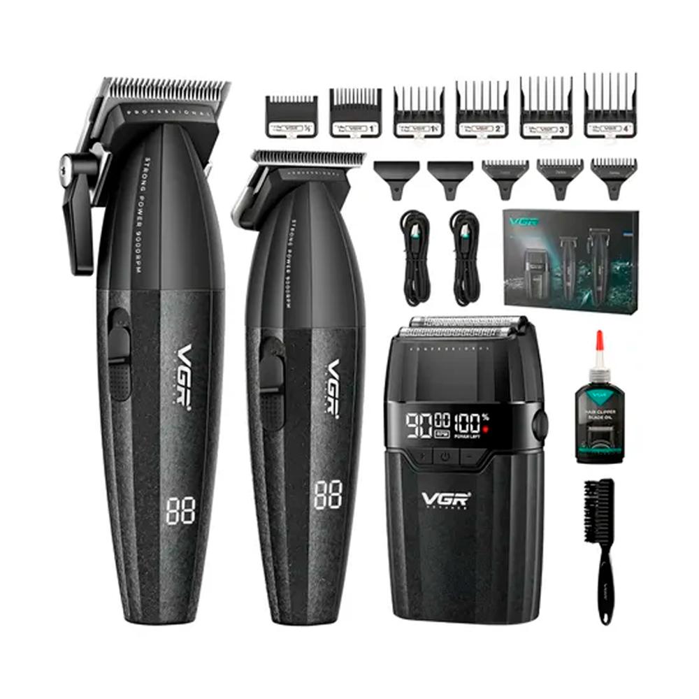 Pack VGR Cortadora con Trimmer y Shaver V-640 S3 Negro