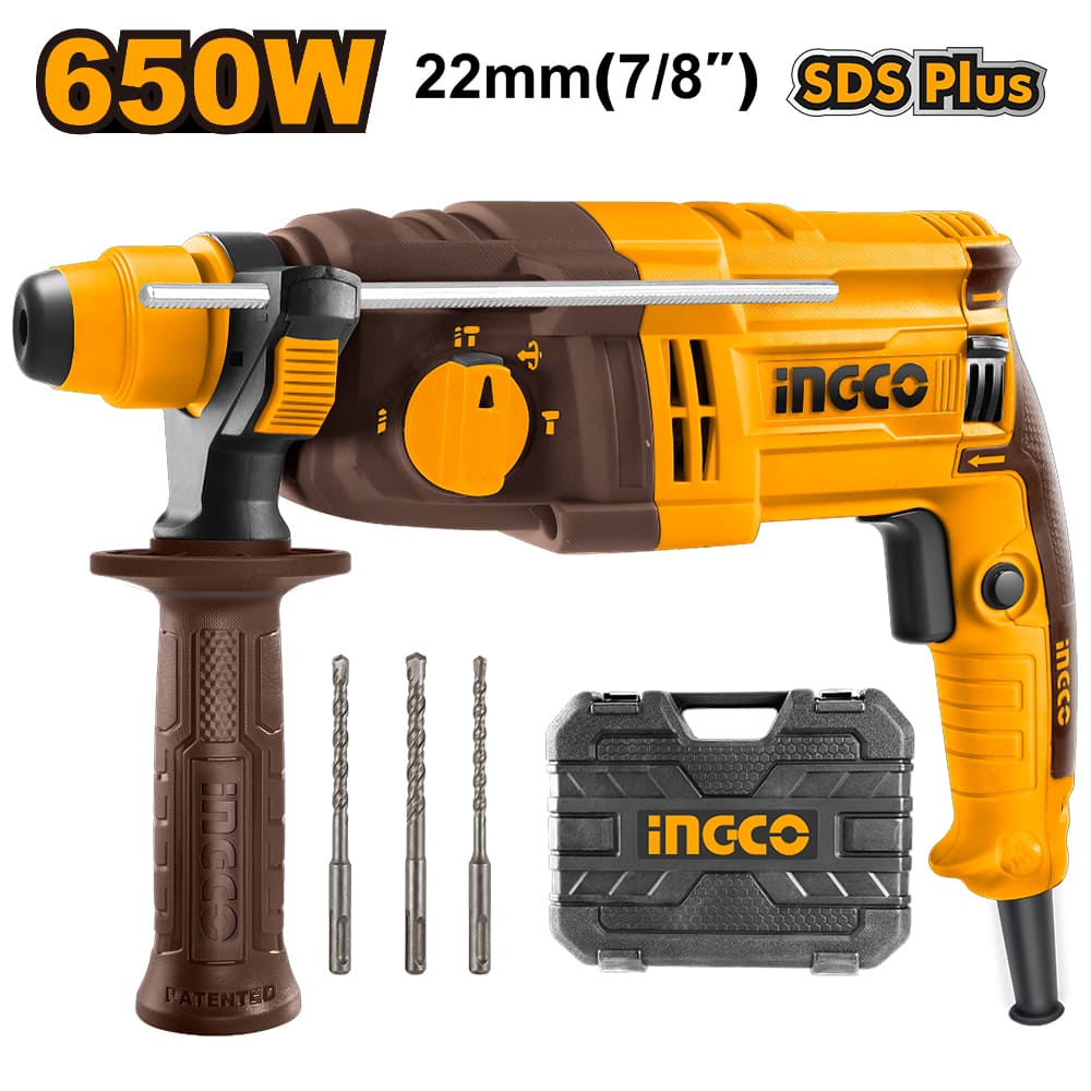 ROTOMARTILLO INGCO 650W SDS PLUS RGH6528