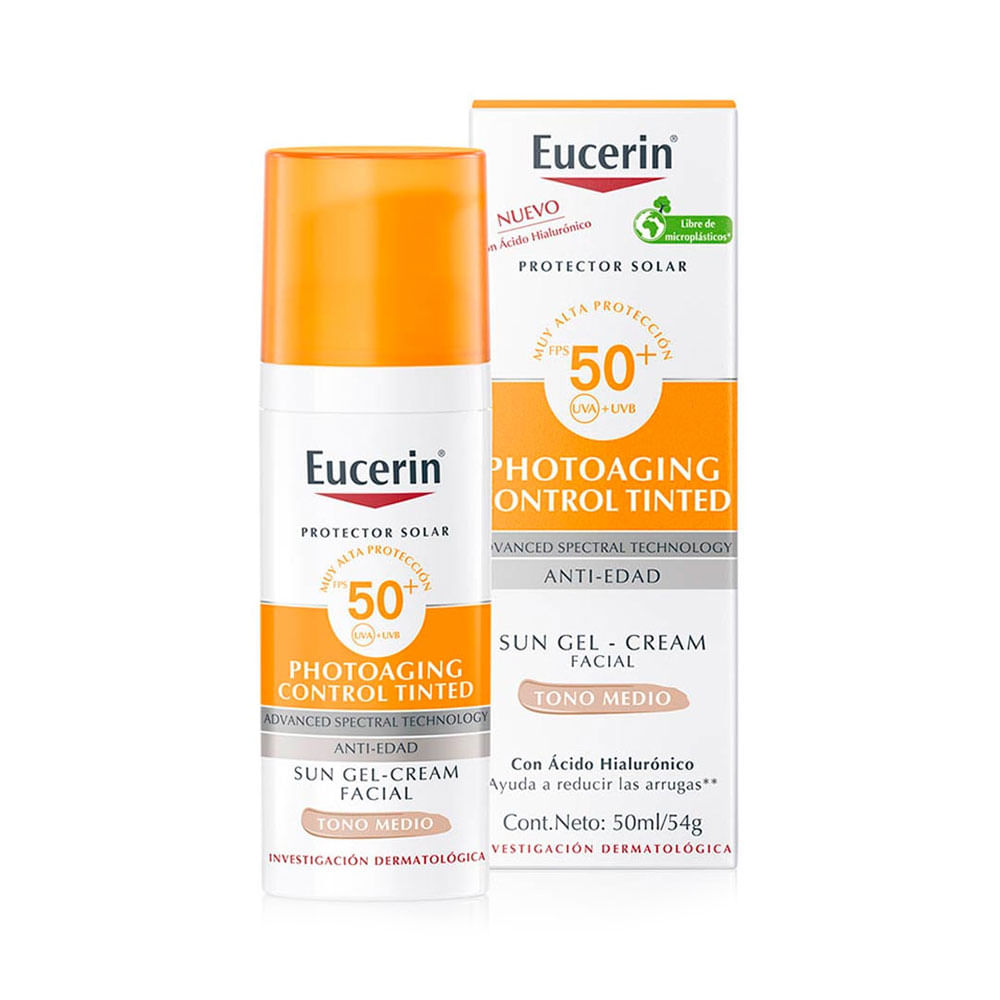 Protector Solar Eucerin Sun Photoaging control FPS 50+ tono medio