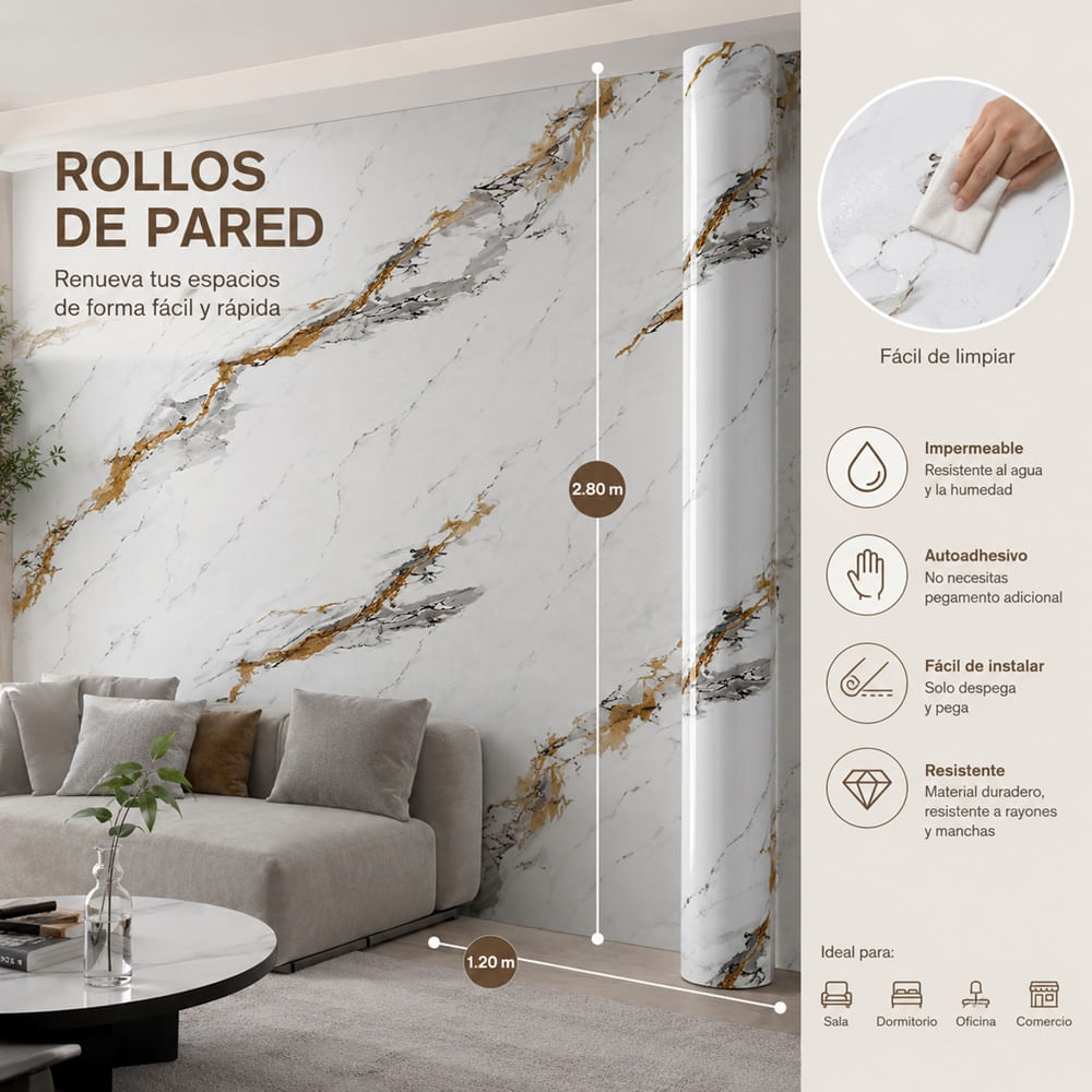 ROLLOS DE PARED COD. YP75