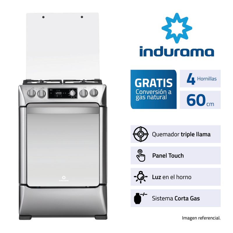 Indurama Ibiza 4 Hornillas Gas Croma