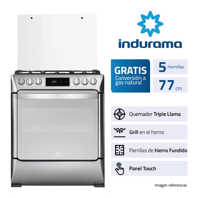 Indurama Roma 5 Hornillas Gas Croma