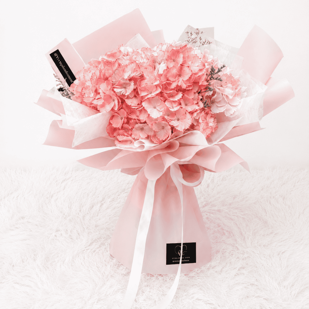 Ramo Atenea Rosado - Hortensia