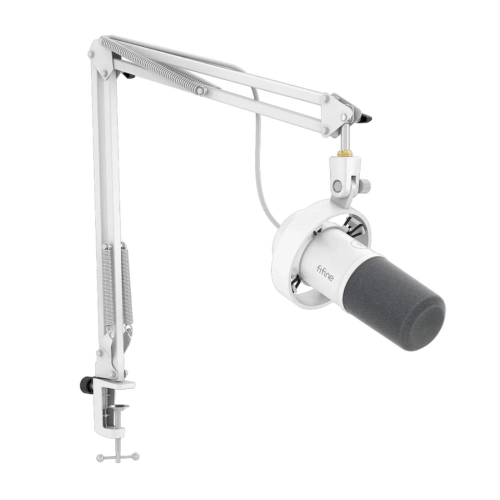 Micrófono Fifine Amplitank K688CT XLR/USB-C (Incluye Brazo) - Blanco