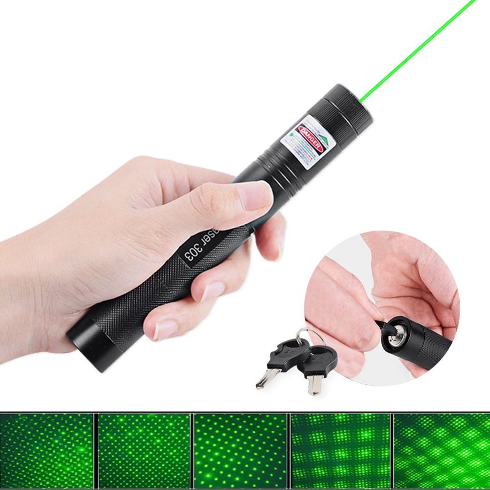 Puntero Láser Verde Profesional 3000M Con Llave de Seguridad y Batería Recargable