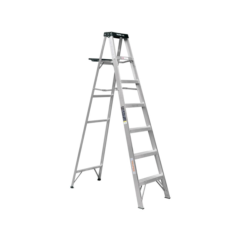 Escalera de tijera tipo III 6 escalones y bandeja 10437 TRUPER