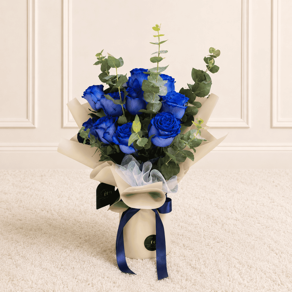 Ramo Bella - Rosas azules - Flores azules