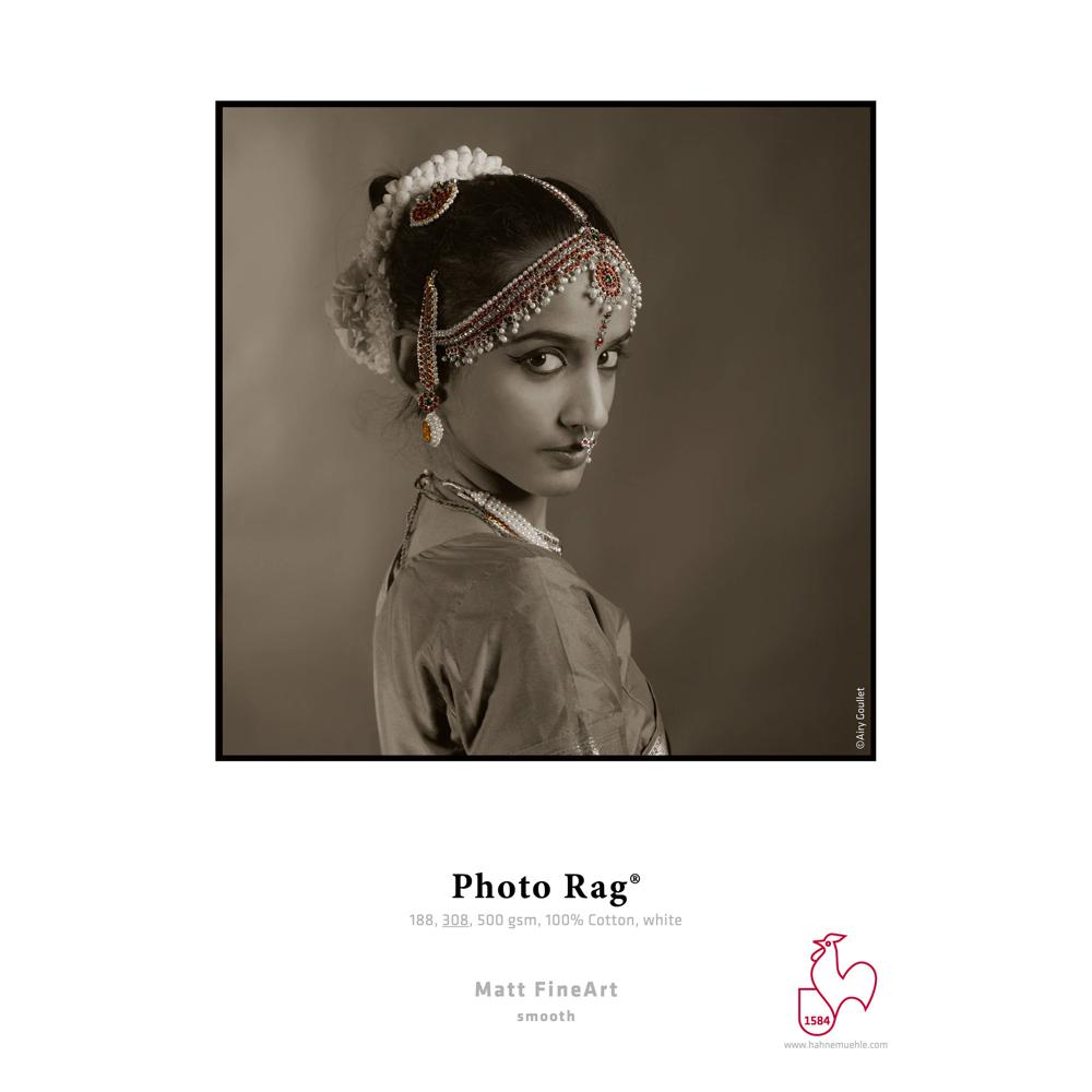 Hahnemuhle Photo Rag 188 Papel Fine Art Mate 24"" x 39' Roll - 100% Algodón, 188 gsm, Acab