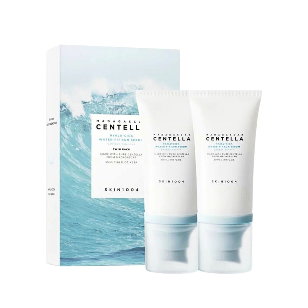 Madagascar Centella Hyalu-Cica Water-Fit Sun Serum Twin Pack