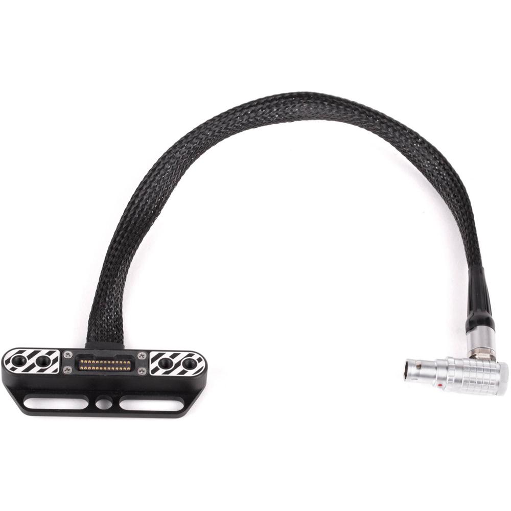 Wooden Camera Cable RED Male LEMO a Female Pogo DSMC2 12"" Flexible Braided