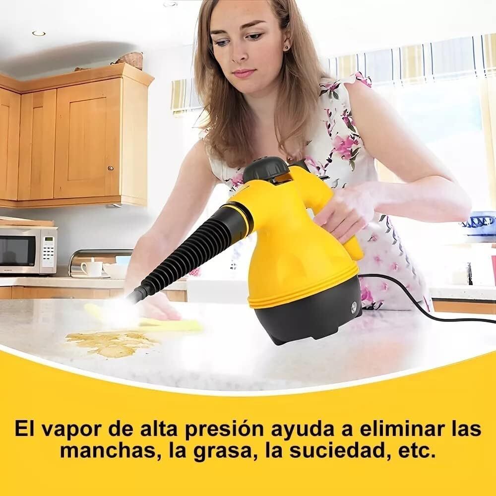 Limpiador a Vapor de Mano 2500W  Desinfectante Portátil de Alta Temperatura 105C