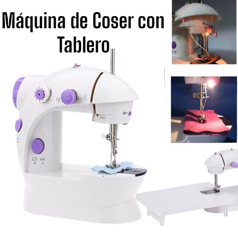 Máquina de Coser Familiar Portátil con Tablero Incluye Luz y Pedal para Mayor Precisión