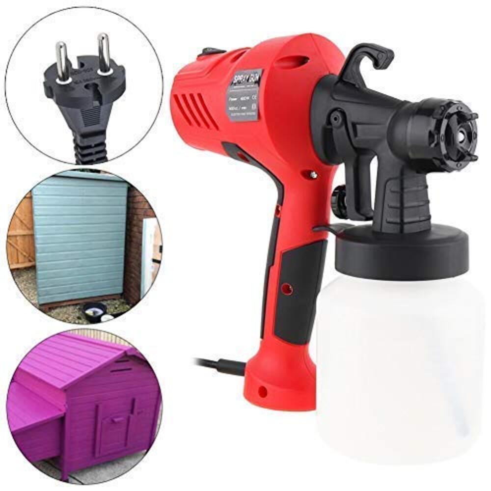 Pistola Pulverizadora Eléctrica de 400W Máquina para Pintar Paredes y Muebles 220V