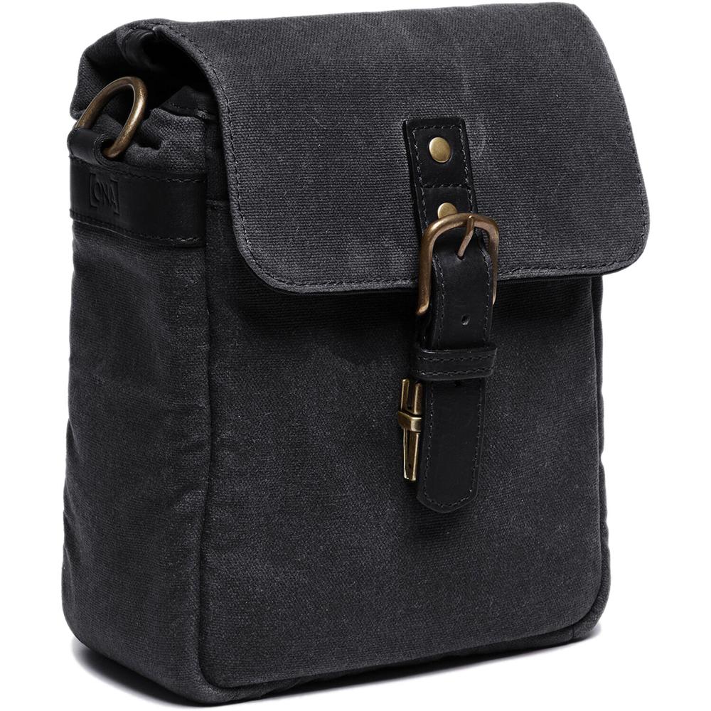 ONA Bolsa para Cámara Bond Street Negra - Estilo Mensajero, Construcción en Lona encerad