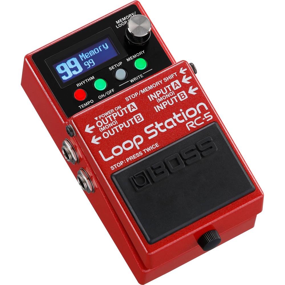 BOSS RC-5 Loop Station Pedal - Looper Compacto con 13 Horas de Grabación Estéreo, 99 Mem