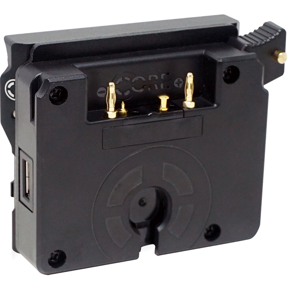 Core SWX Placa de Batería Gold Mount para RED KOMODO - Salidas D-Tap, USB Type-A y LEMO,