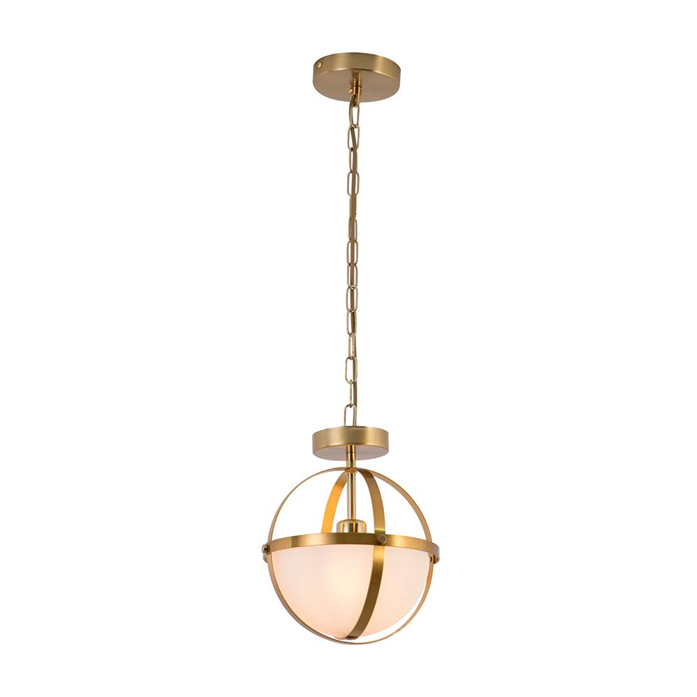 Lámpara Colgante Luminika Croce E27 de Metal/Vidrio en Oro Moderno
