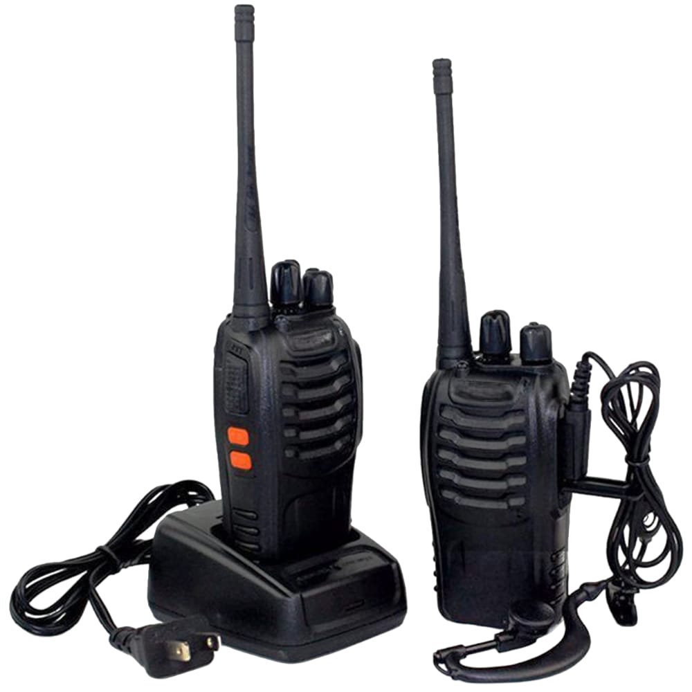 Kit Completo 2 Walkie Talkie Radio Transceptor 16 Canales