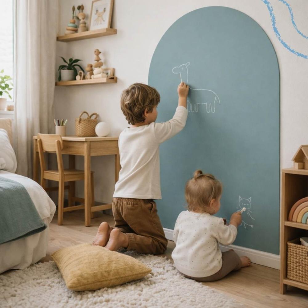 Pizarra Adhesiva Infantil PZR Arco Aqua Magnético 116x60cm