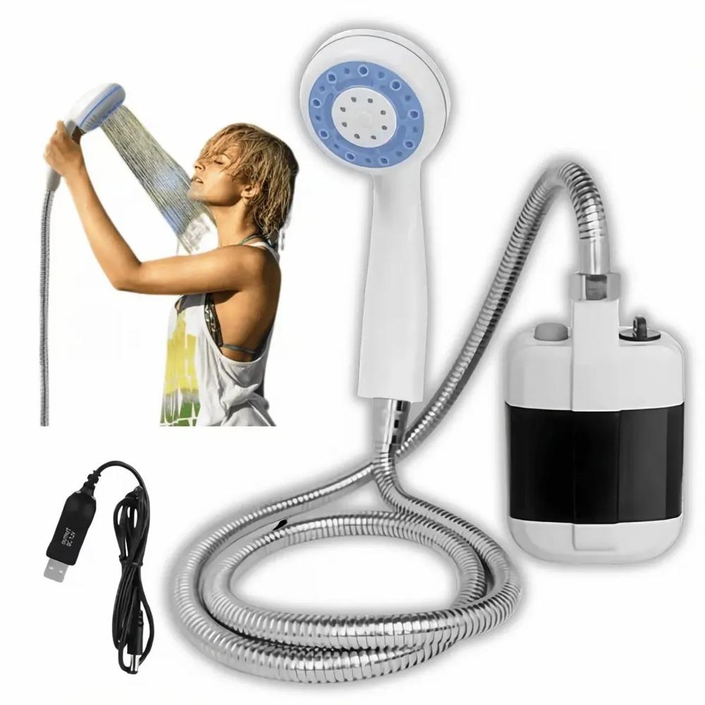 Kit de Ducha Portátil Recargable Multiuso para Camping y Mascotas