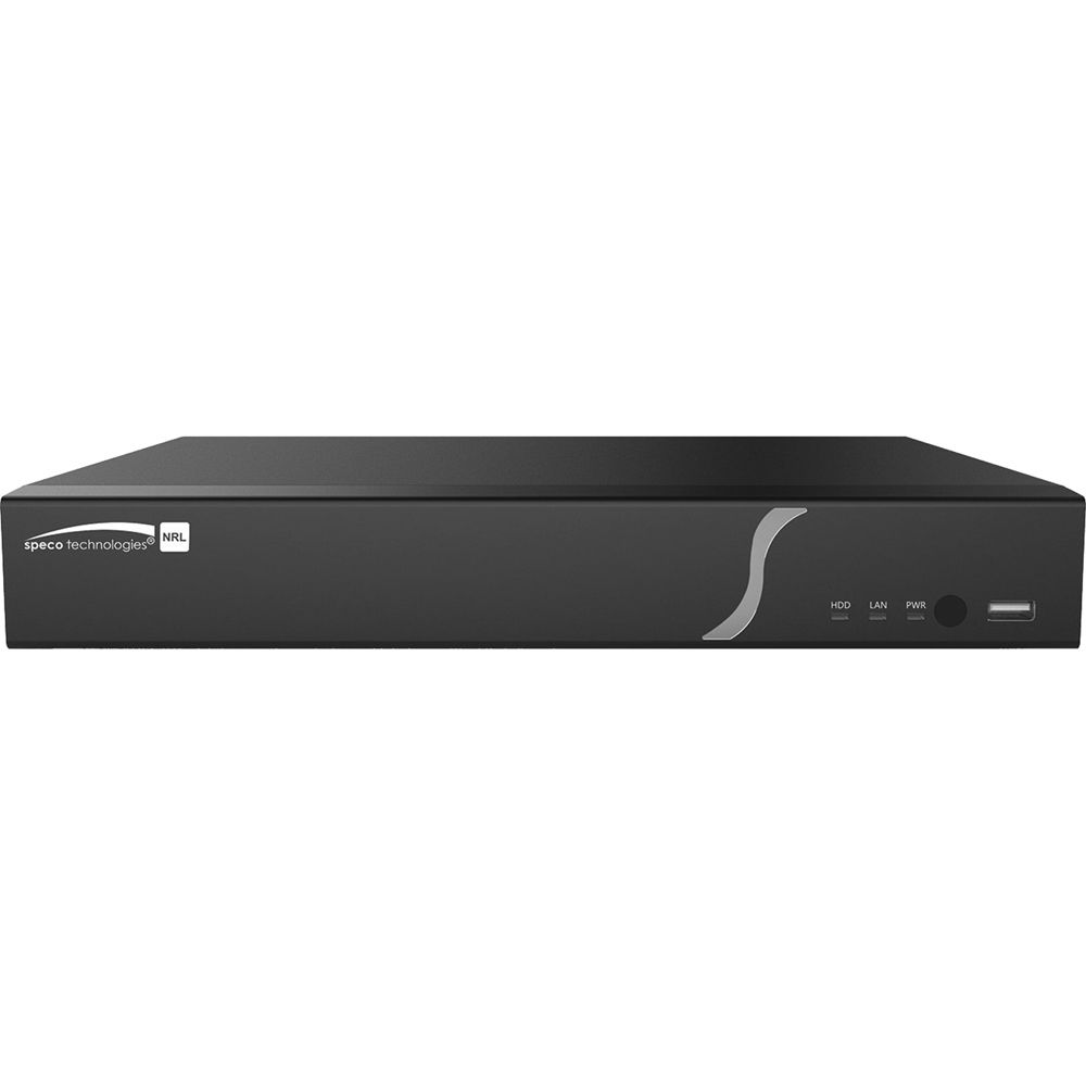Speco Technologies NRL Series NVR 8 Canales 8MP con 2TB HDD, Soporte PoE, H.265/H.264, Sal